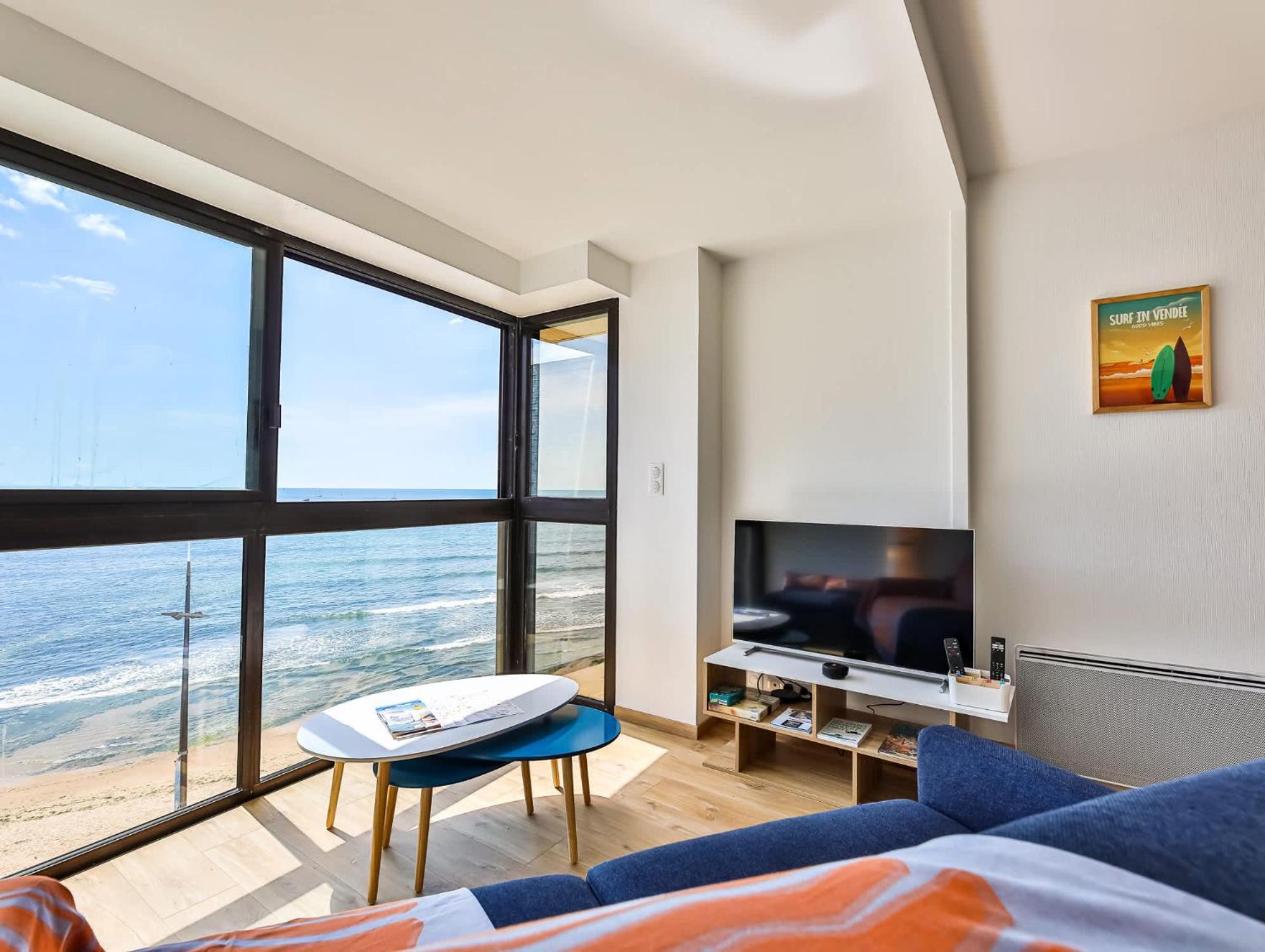Appartement Au Pied De La Plage, Vue Imprenable Sur La Mer Les Sables-dʼOlonne Extérieur photo